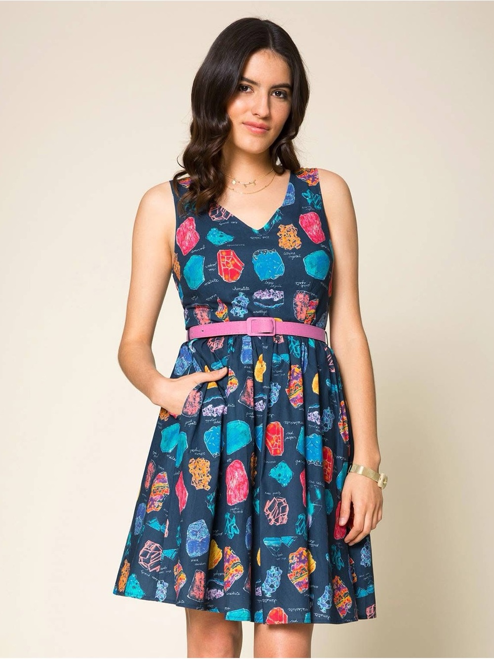 ModCloth Geodes “Zest of the Bunch” Dress, M